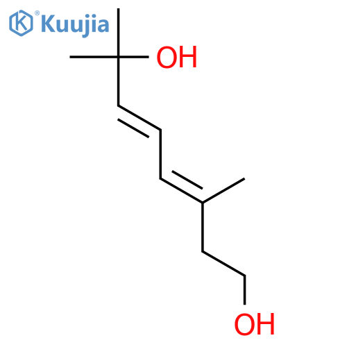 3,5-Octadiene-1,7-diol, 3,7-dimethyl- structure