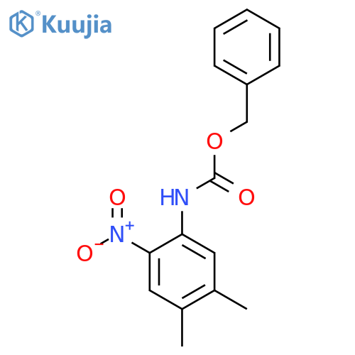 benzyl N-(4,5-dimethyl-2-nitrophenyl)carbamate structure