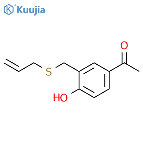 Ethanone, 1-[4-hydroxy-3-[(2-propen-1-ylthio)methyl]phenyl]- structure