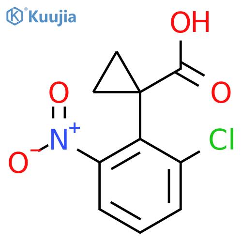 1-(2-Chloro-6-nitrophenyl)cyclopropane-1-carboxylic acid structure