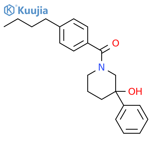 3-Piperidinol, 1-(4-butylbenzoyl)-3-phenyl- structure