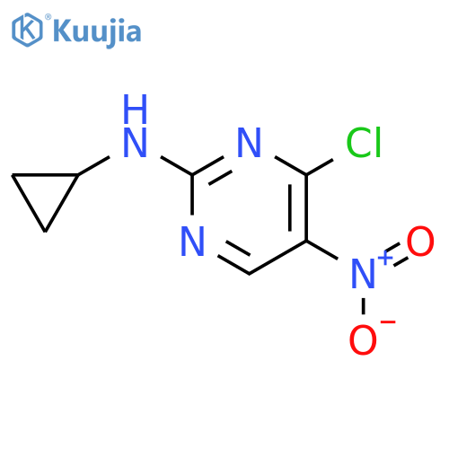 4-Chloro-N-cyclopropyl-5-nitropyrimidin-2-amine structure