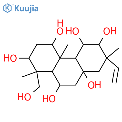 15-Isopimarene-1,3,6,8,11,12,19-heptol; (1β,3α,6β,11α,12β)-form structure