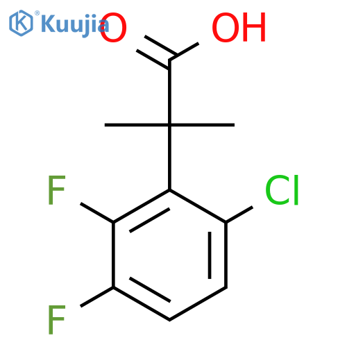 2-(6-Chloro-2,3-difluorophenyl)-2-methylpropanoic acid structure