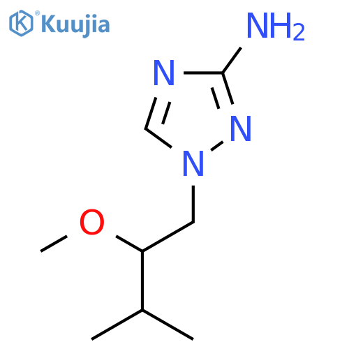 1-(2-methoxy-3-methylbutyl)-1H-1,2,4-triazol-3-amine structure