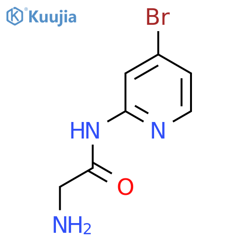 2-amino-N-(4-bromopyridin-2-yl)acetamide structure