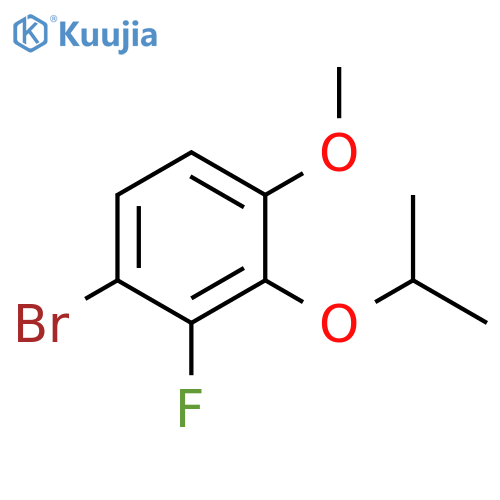 Benzene, 1-bromo-2-fluoro-4-methoxy-3-(1-methylethoxy)- structure