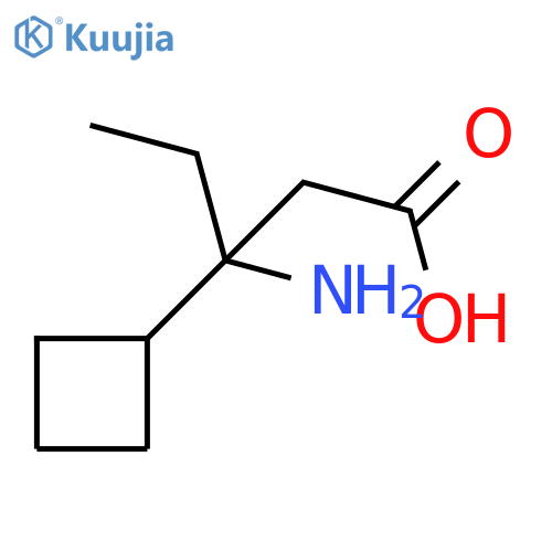 3-amino-3-cyclobutylpentanoic acid structure