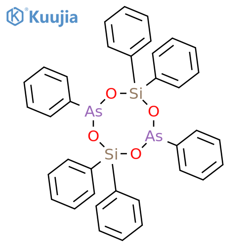 1,3,5,7-Tetraoxa-2,6-diarsa-4,8-disilacyclooctane,2,4,4,6,8,8-hexaphenyl- structure
