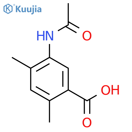 5-Acetamido-2,4-dimethylbenzoic acid structure