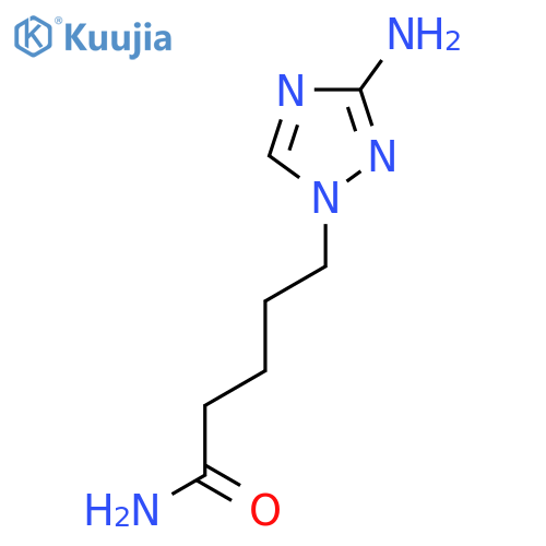 5-(3-amino-1H-1,2,4-triazol-1-yl)pentanamide structure