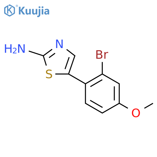 5-(2-Bromo-4-methoxyphenyl)thiazol-2-amine structure