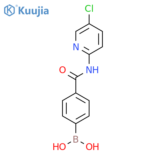 B-[4-[[(5-Chloro-2-pyridinyl)amino]carbonyl]phenyl]Boronic acid structure