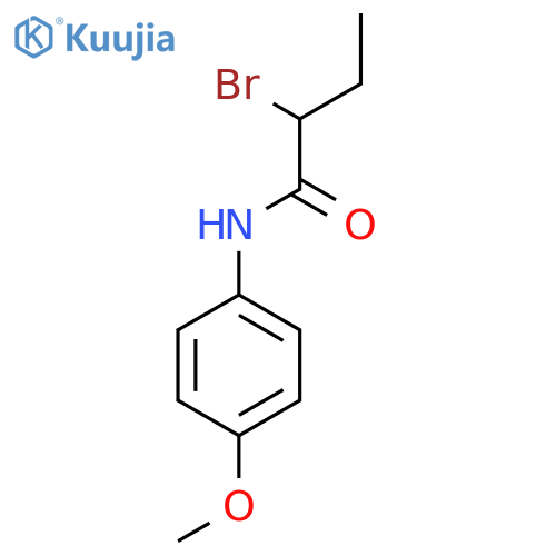 2-Bromo-N-(4-methoxyphenyl)butanamide structure