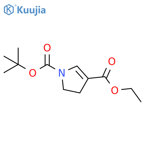 1H-Pyrrole-1,3-dicarboxylic acid, 4,5-dihydro-, 1-(1,1-dimethylethyl) 3-ethyl ester structure