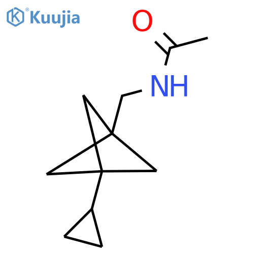 N-({3-cyclopropylbicyclo[1.1.1]pentan-1-yl}methyl)acetamide structure
