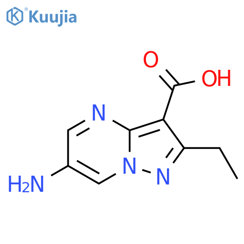 6-Amino-2-ethylpyrazolo[1,5-a]pyrimidine-3-carboxylic acid structure