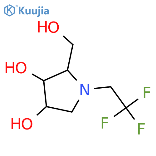 3,4-Pyrrolidinediol,2-(hydroxymethyl)-1-(2,2,2-trifluoroethyl)-, (2R,3R,4R)- structure