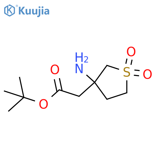 Tert-butyl 2-(3-amino-1,1-dioxothiolan-3-yl)acetate structure