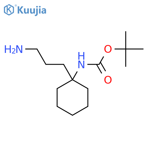 tert-butyl N-1-(3-aminopropyl)cyclohexylcarbamate structure