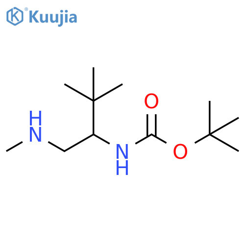 tert-butyl N-3,3-dimethyl-1-(methylamino)butan-2-ylcarbamate structure