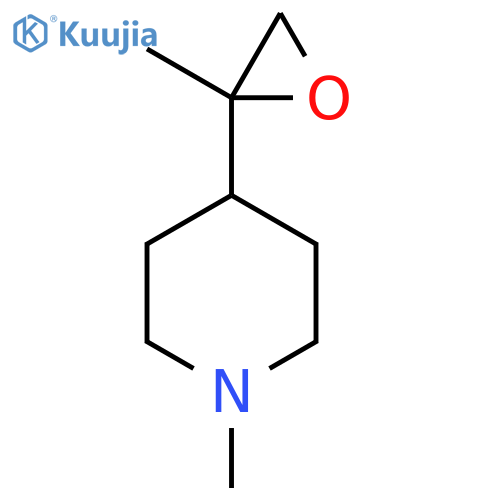 1-Methyl-4-(2-methyloxiran-2-yl)piperidine structure