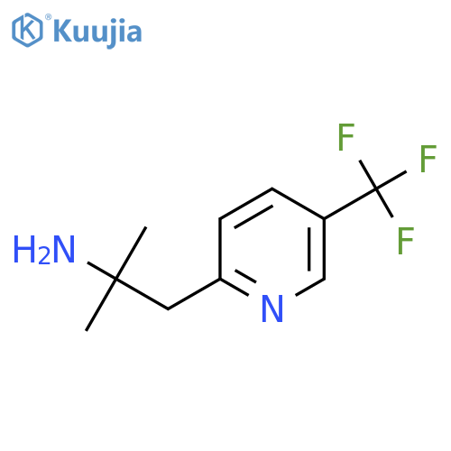 2-methyl-1-5-(trifluoromethyl)pyridin-2-ylpropan-2-amine structure