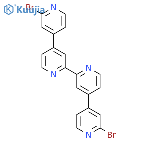 4,4':2',2'':4'',4'''-Quaterpyridine, 2,2'''-dibromo- structure