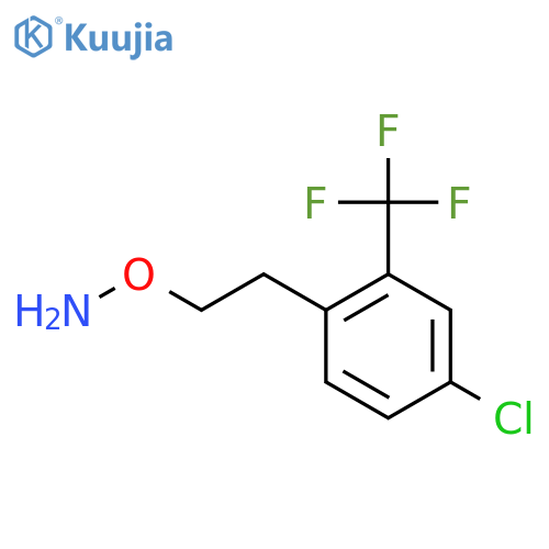 O-{2-4-chloro-2-(trifluoromethyl)phenylethyl}hydroxylamine structure