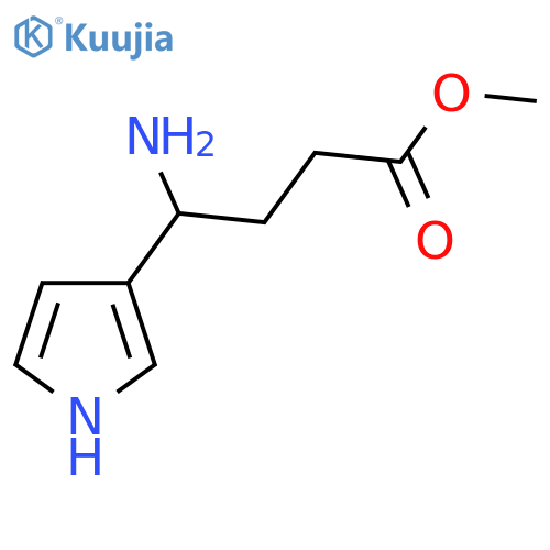 methyl 4-amino-4-(1H-pyrrol-3-yl)butanoate structure
