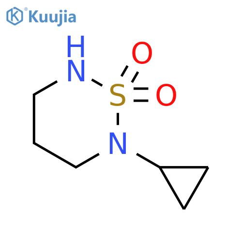 2H-1,2,6-Thiadiazine, 2-cyclopropyltetrahydro-, 1,1-dioxide structure