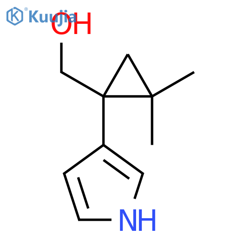 2,2-dimethyl-1-(1H-pyrrol-3-yl)cyclopropylmethanol structure