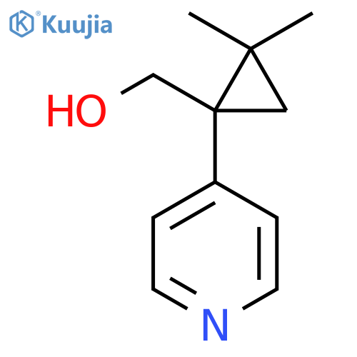 2,2-dimethyl-1-(pyridin-4-yl)cyclopropylmethanol structure