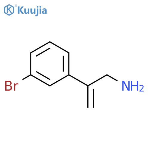 2-(3-bromophenyl)prop-2-en-1-amine structure
