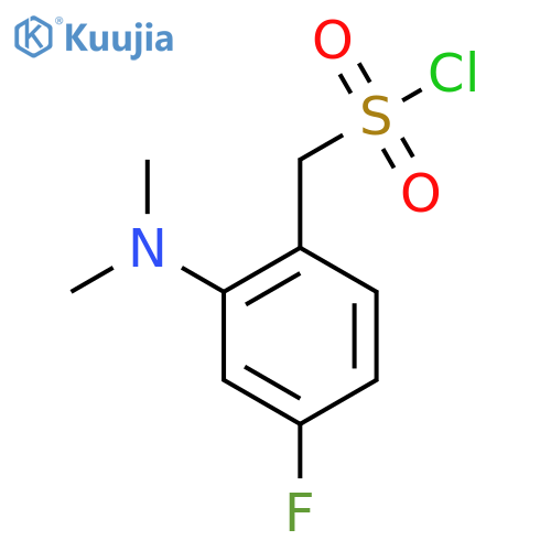 2-(dimethylamino)-4-fluorophenylmethanesulfonyl chloride structure