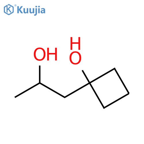 1-(2-hydroxypropyl)cyclobutan-1-ol structure