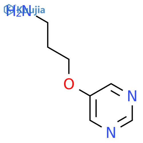 3-(pyrimidin-5-yloxy)propan-1-amine structure