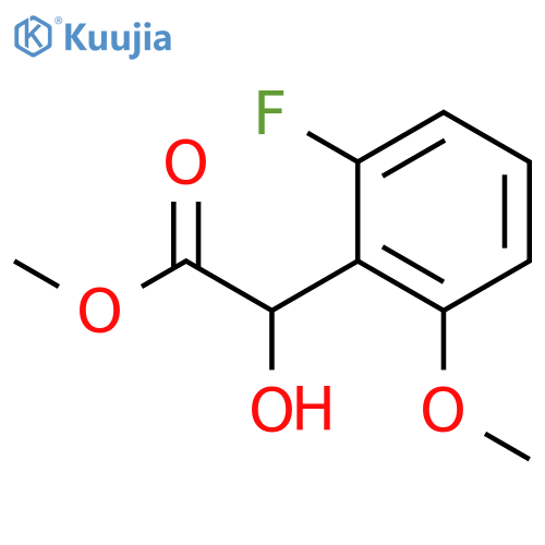 methyl 2-(2-fluoro-6-methoxyphenyl)-2-hydroxyacetate structure