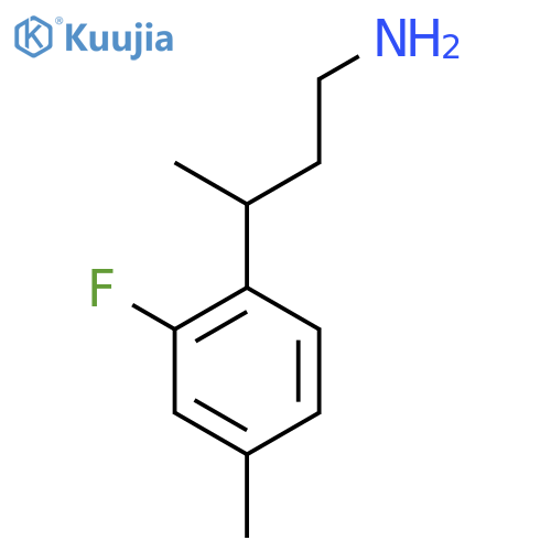 3-(2-fluoro-4-methylphenyl)butan-1-amine structure