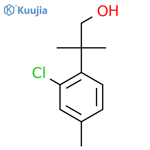 2-(2-chloro-4-methylphenyl)-2-methylpropan-1-ol structure