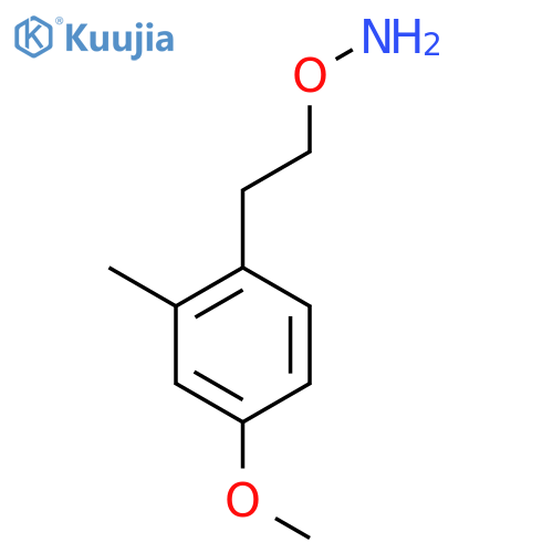 O-2-(4-methoxy-2-methylphenyl)ethylhydroxylamine structure