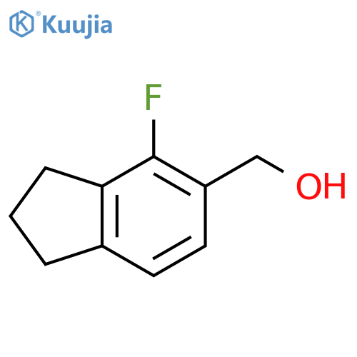 (4-fluoro-2,3-dihydro-1H-inden-5-yl)methanol structure