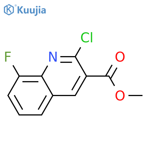 methyl 2-chloro-8-fluoroquinoline-3-carboxylate structure