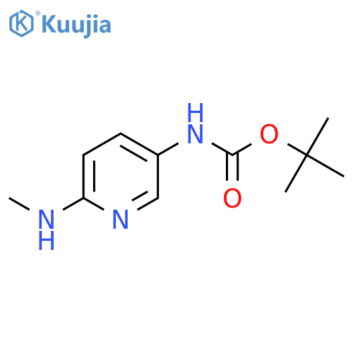 Tert-butyl N-[6-(methylamino)pyridin-3-yl]carbamate structure