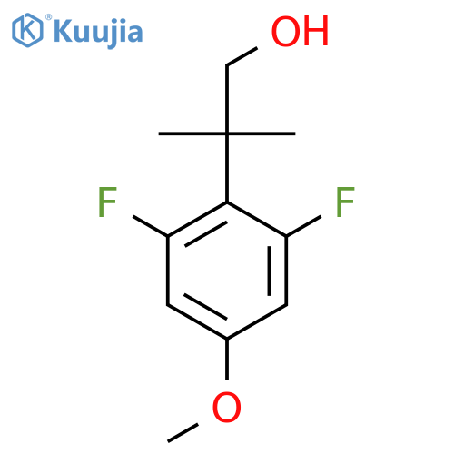 2-(2,6-difluoro-4-methoxyphenyl)-2-methylpropan-1-ol structure