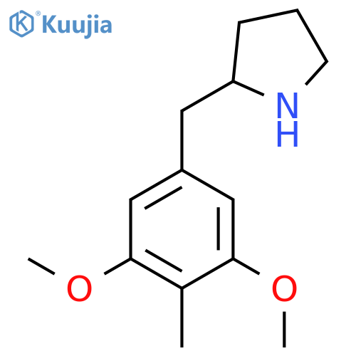 2-(3,5-dimethoxy-4-methylphenyl)methylpyrrolidine structure