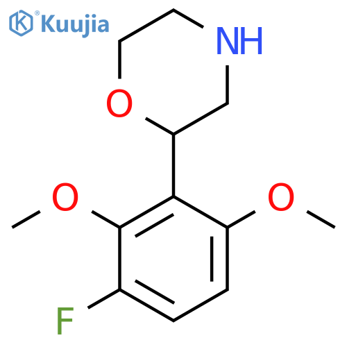 2-(3-fluoro-2,6-dimethoxyphenyl)morpholine structure