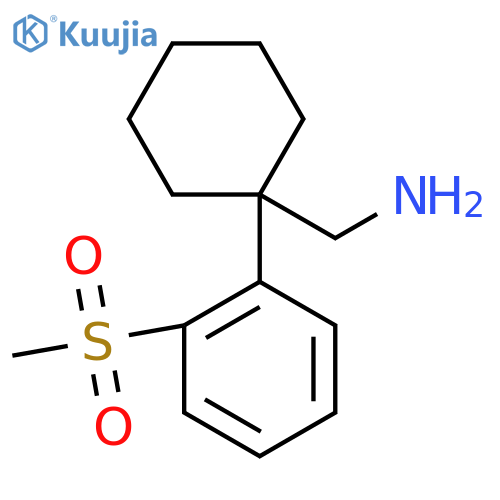 1-(2-methanesulfonylphenyl)cyclohexylmethanamine structure