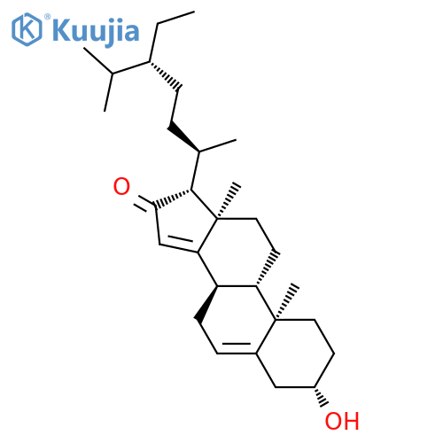 Stigmasta-5,14-dien-16-one,3-hydroxy-, (3b)-(9CI) structure