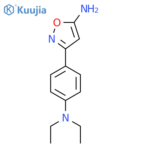 3-4-(diethylamino)phenyl-1,2-oxazol-5-amine structure